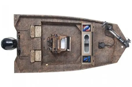 Slide: The Image of Top view of 2026 G3 Gator Tough Package Jon 20 CC boat. - 5