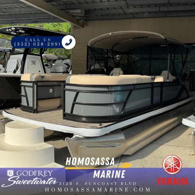 The Image of 2026 Godfrey SW 2286 Fish Stern pontoon boat at Homosassa Marine. - 1