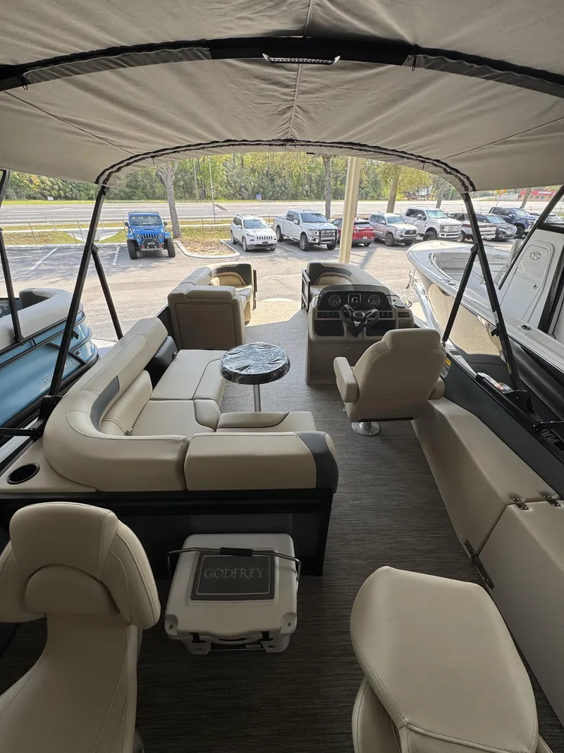 Slide: The Image of Interior view of 2026 Godfrey SW 2286 Fish Stern boat. - 14