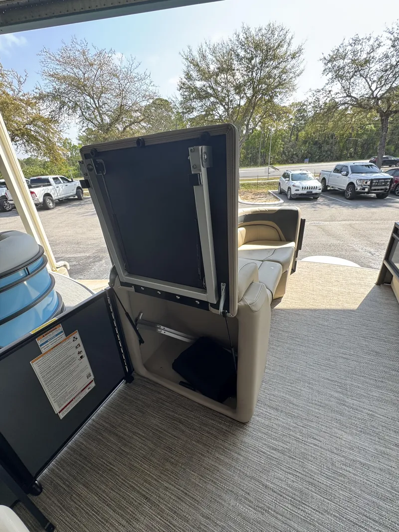 Slide: The Image of Interior of 2026 Godfrey SW 2286 Fish Stern with open seat compartment. - 19