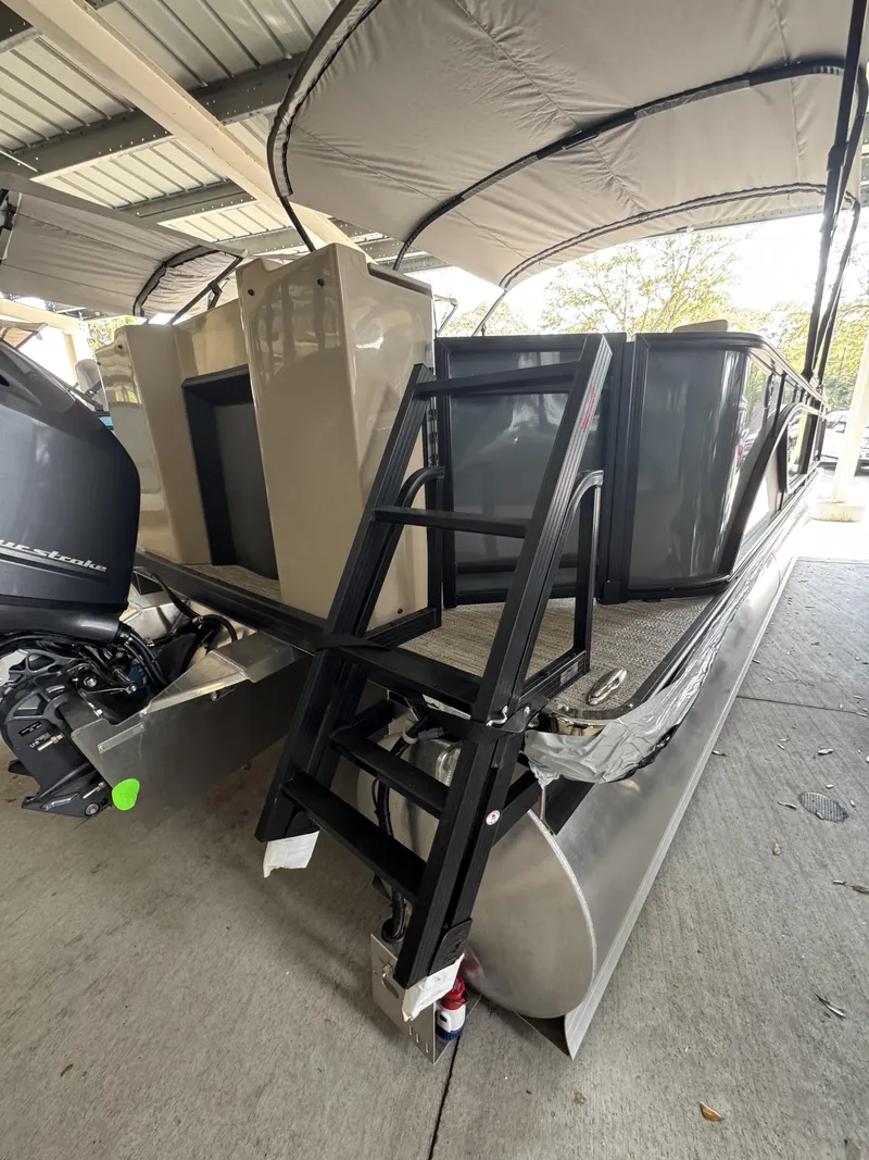 Slide: The Image of 2026 Godfrey SW 2286 Fish Stern pontoon boat with ladder. - 28