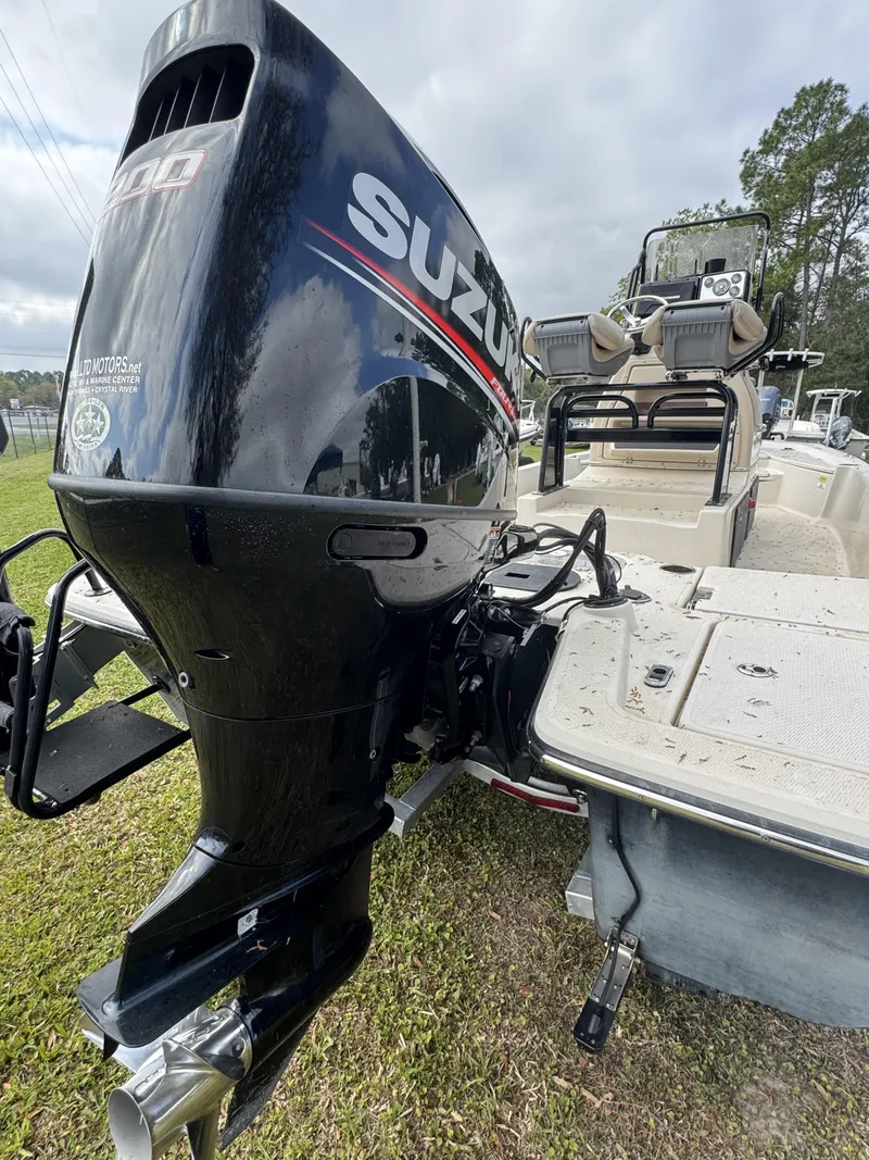 Slide: The Image of 2020 Blue Wave 2200 PureBay with Suzuki outboard motor. - 3