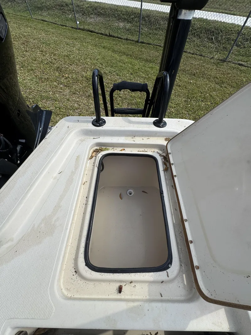 Slide: The Image of Open storage compartment on a 2020 Blue Wave 2200 PureBay boat. - 30