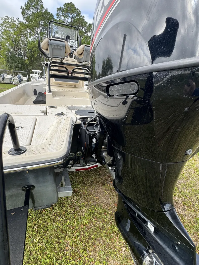 Slide: The Image of 2020 Blue Wave 2200 PureBay boat with outboard motor. - 36