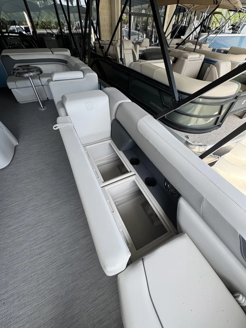 Slide: The Image of Interior of 2026 Godfrey SW 2286 Cruise Special Edition with seating and storage. - 39