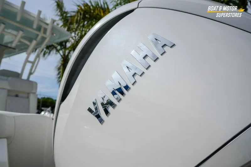 Slide: The Image of 2026 Key West 291 FS boat with Yamaha engine, showcased at Boat & Motor Superstores. - 8