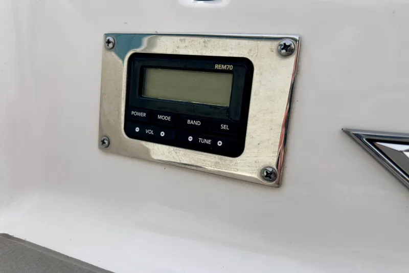 Slide: The Image of Control panel on a 2017 Chaparral 203 Vortex boat dashboard. - 20