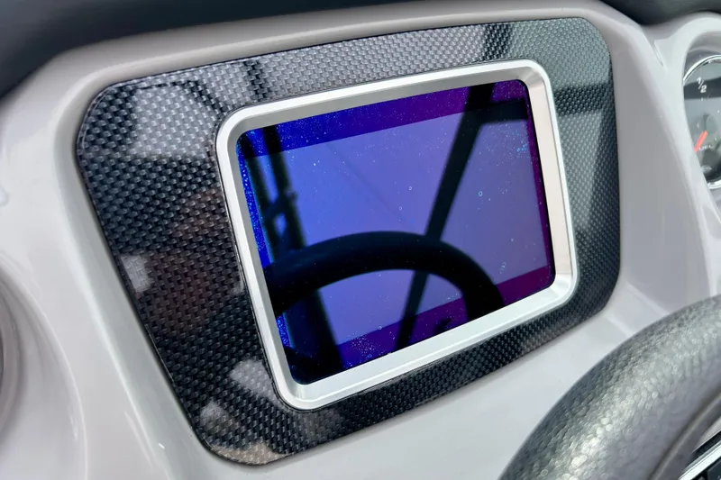 Slide: The Image of Dashboard of 2017 Chaparral 203 Vortex boat with carbon fiber trim and touchscreen display. - 45