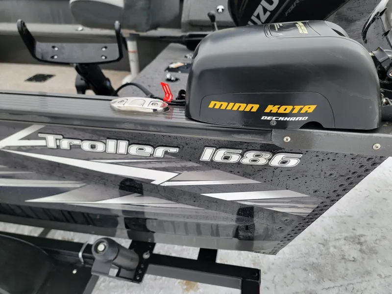 Slide: The Image of MirroCraft 1686 boat with Minn Kota Deckhand, year 2024. - 4