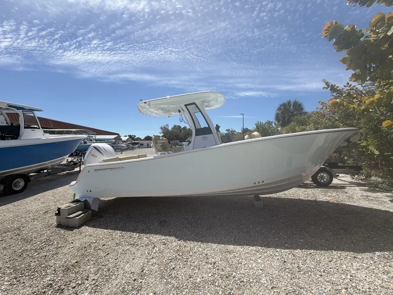 Slide: The Image of 2026 Sportsman Heritage 231 Center Console boat outdoors. - 4