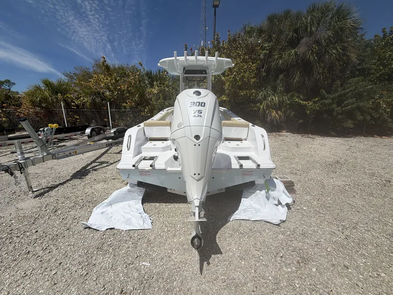 Slide: The Image of 2026 Sportsman Heritage 231 Center Console boat on trailer. - 6