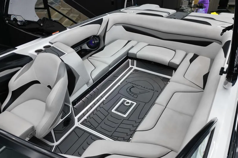 Slide: The Image of Luxurious interior of 2017 Centurion Ri237 boat with sleek seating and modern design. - 8
