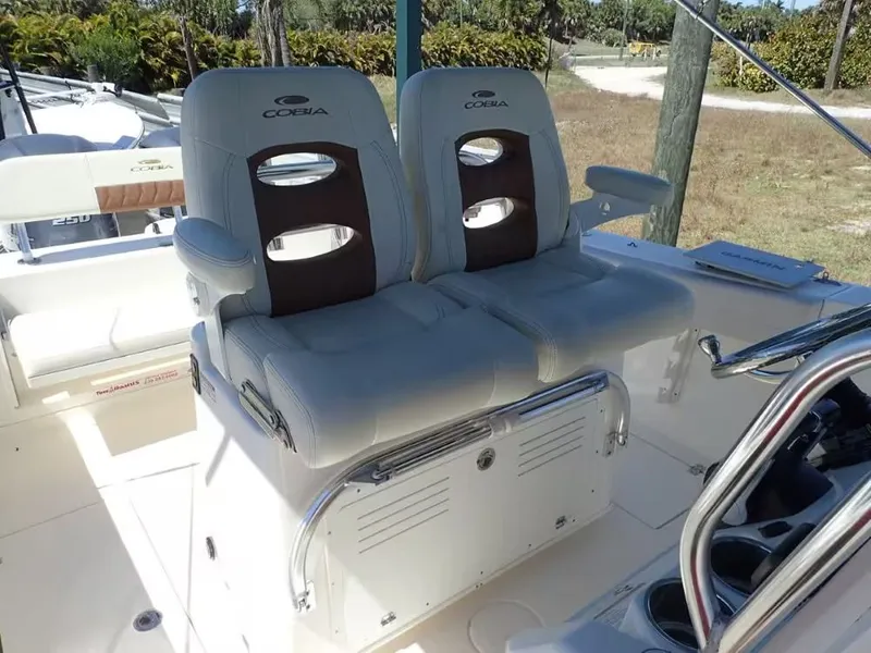 Slide: The Image of 2020 Cobia 280 Center Console boat seats, luxurious and comfortable. - 8