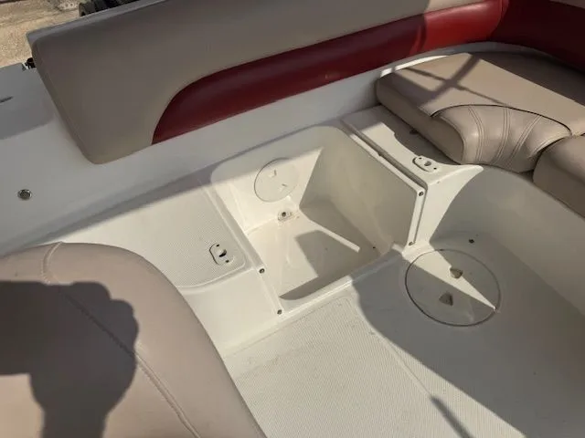 Slide: The Image of Interior of a 2014 Hurricane SSR188 boat with seating area. - 13