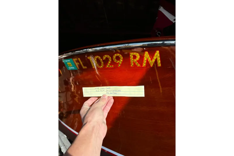 Slide: The Image of 1948 Chris-Craft Sportster 25 boat with Florida registration FL 1029 RM. - 19