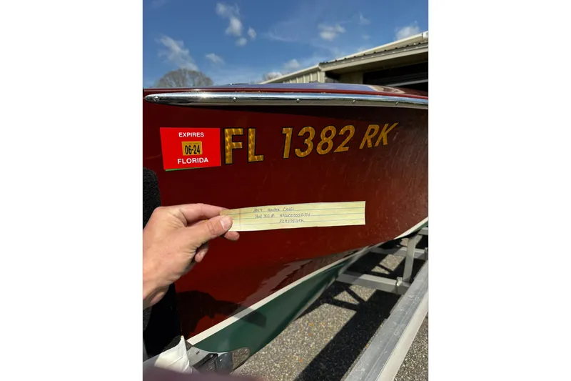 Slide: The Image of 2014 Hacker-Craft 26' Runabout with Florida registration FL 1382 RK. - 18