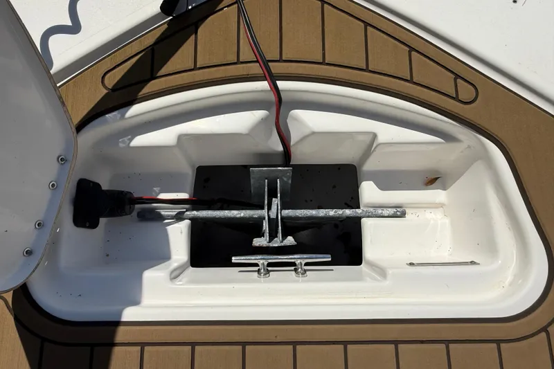 Slide: The Image of Anchor storage compartment on a 2016 Tidewater 2110 Bay Max boat. - 24
