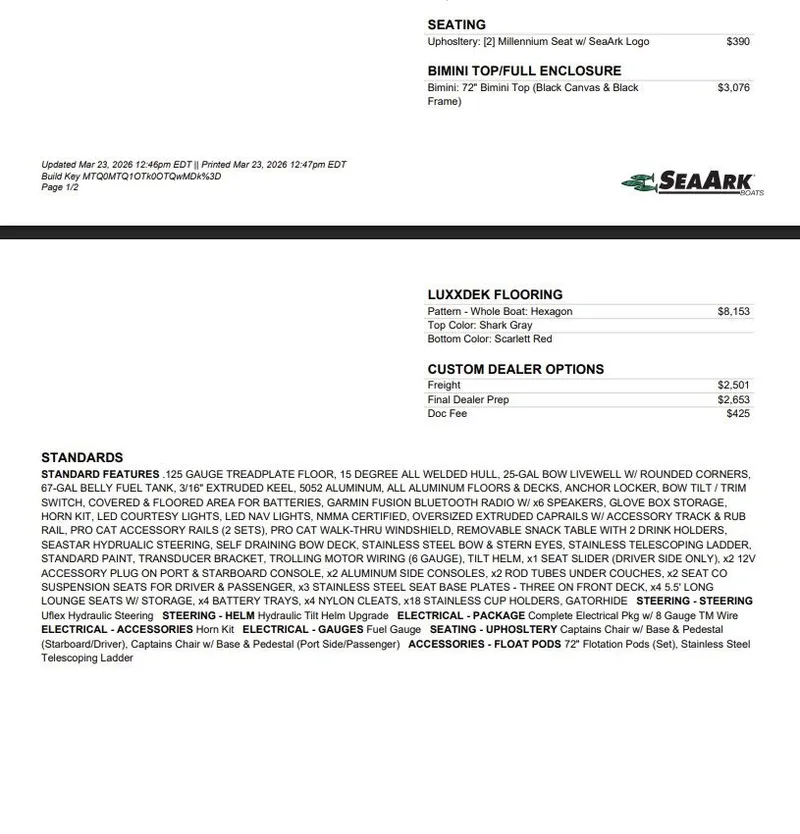 Slide: The Image of SeaArk Super Lounge Easy 2027 - 3