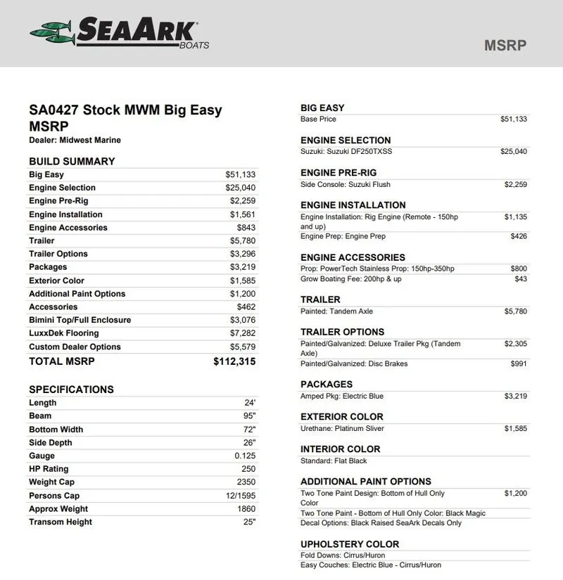 Slide: The Image of SeaArk Big Easy 2027 - 3