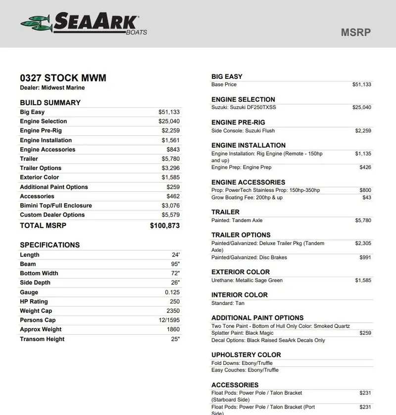 Slide: The Image of SeaArk Big Easy 2027 - 3