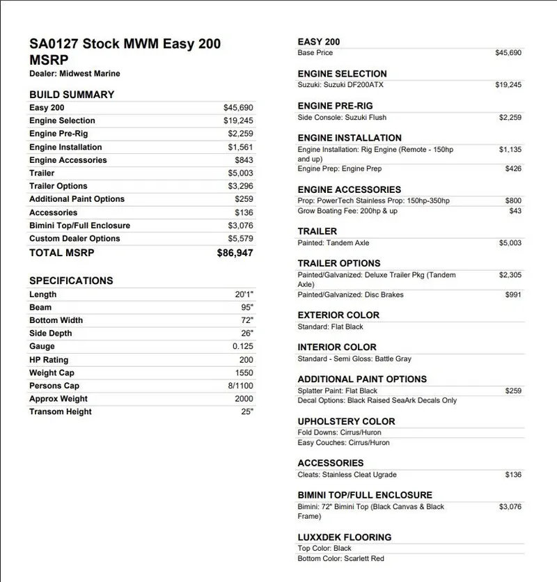 Slide: The Image of SeaArk Easy 200 2027 - 3