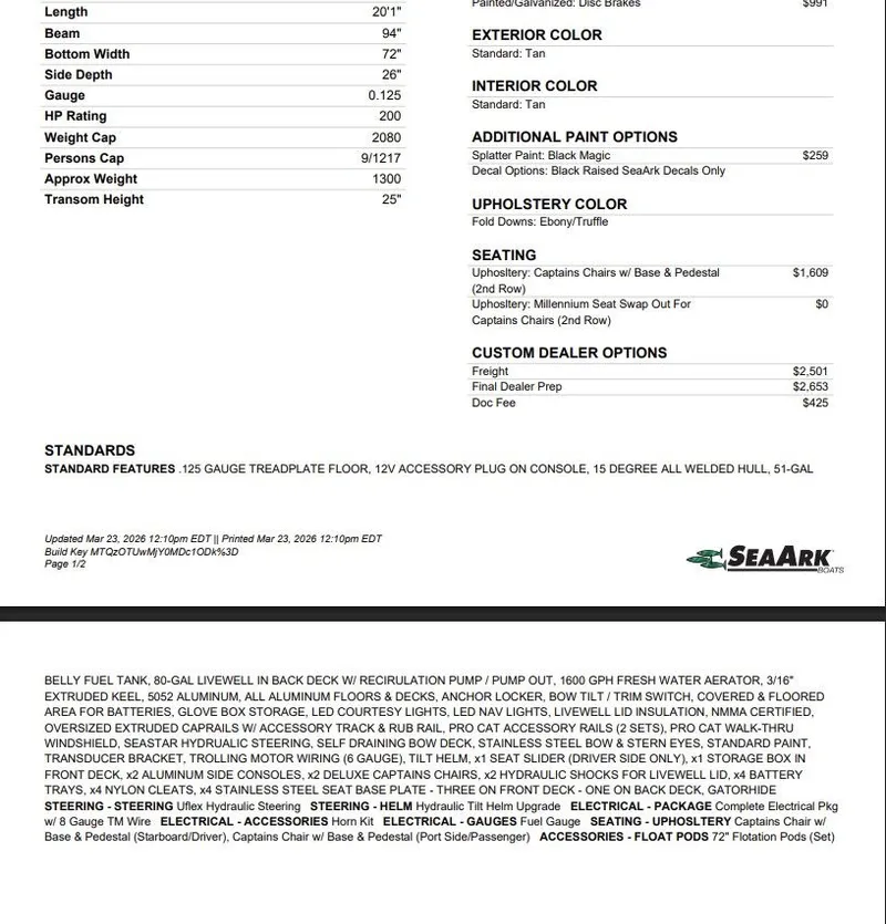 Slide: The Image of SeaArk Protege 200 2027 - 3