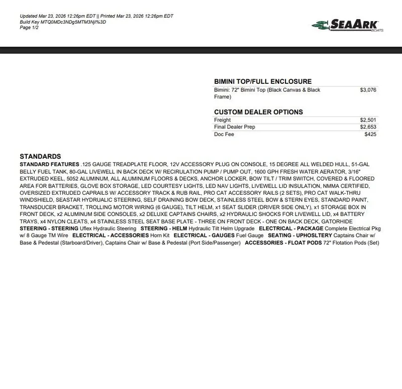 Slide: The Image of SeaArk Protege 240 2027 - 3