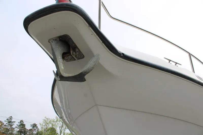 Slide: The Image of Century 3100 boat anchor detail, 2000 model, viewed from below. - 10