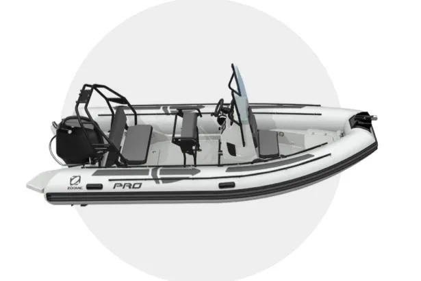 Slide: The Image of Manufacturer Provided Image: Zodiac Pro 5.5 boat 2026, side view. - 4