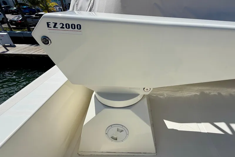 Slide: The Image of Boat deck with EZ 2000 equipment, Horizon 92 model, dockside view. - 129