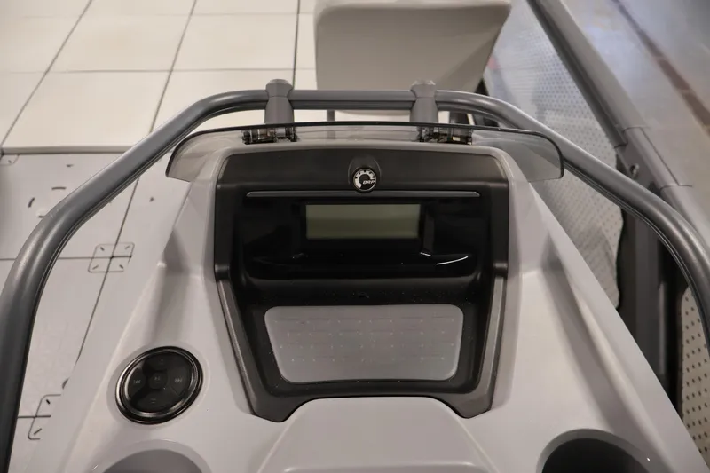 Slide: The Image of 2023 Sea-Doo Switch Sport 21 dashboard with control panel and display. - 15