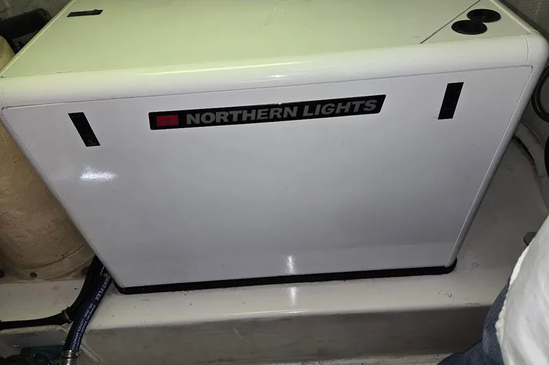 Slide: The Image of Northern Lights generator in 2010 American Tug "34" Pilothouse Trawler engine room. - 107