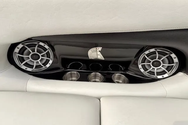 Slide: The Image of Interior of 2013 Centurion Enzo SV244 with speakers and cup holders. - 19