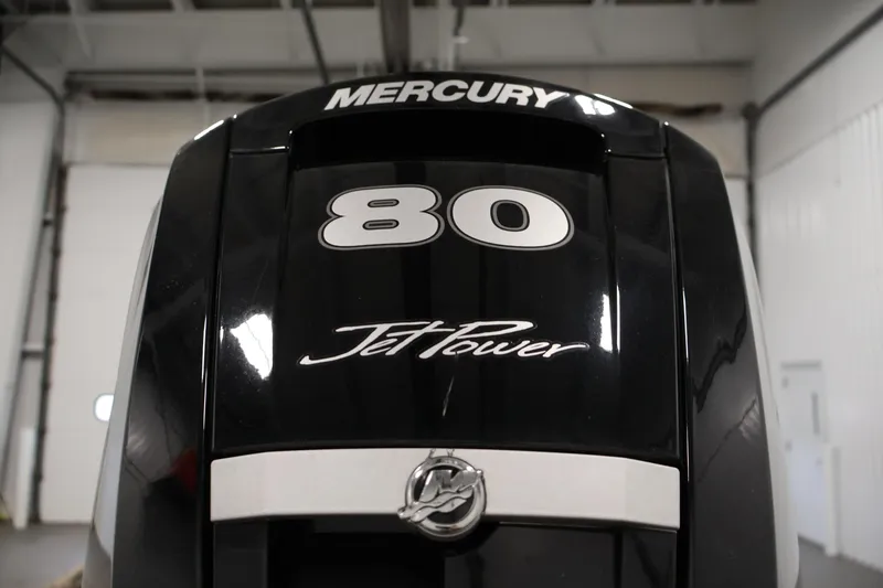 Slide: The Image of Mercury 80 Jet Power engine on 2024 Crestliner 1870 Retriever FCC boat. - 30