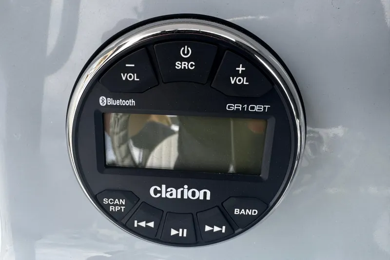 Slide: The Image of Clarion GR10BT Bluetooth stereo system in 2026 Piranha Casador B2200. - 22