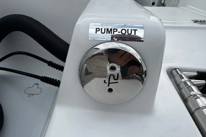 Slide: The Image of Pump-out system on 2026 Sea Pro 240 Dual Console boat. - 31