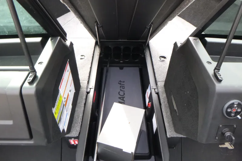Slide: The Image of Interior storage compartment of 2025 Alumacraft Competitor 175X Sport boat. - 8