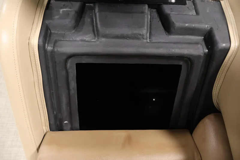 Slide: The Image of Boat seat storage compartment in a 2021 Lowe SS 230 WT. - 13