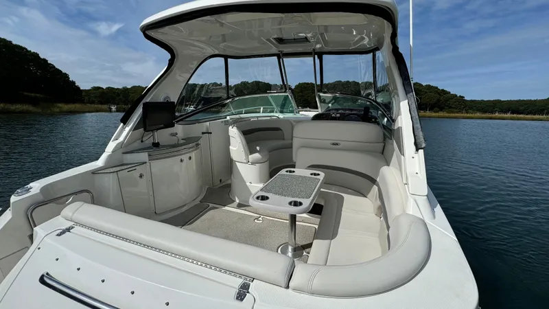 Slide: The Image of Interior of a 2007 Chaparral Signature 350 yacht on calm waters. - 20