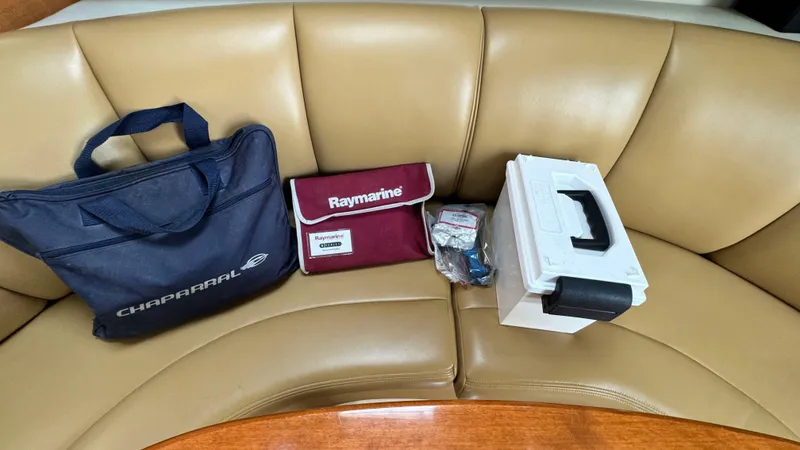 Slide: The Image of Chaparral Signature 350 interior with accessory bags, 2007 model. - 49