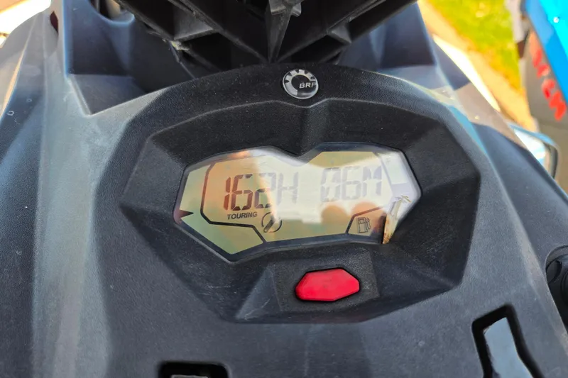 Slide: The Image of Dashboard of a 2020 Sea-Doo Spark 2up showing 152 hours and fuel gauge. - 10
