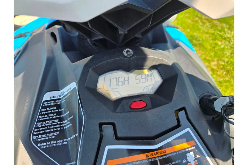 Slide: The Image of 2017 Sea-Doo Spark 2up dashboard displaying 176 hours and 59 minutes. - 9
