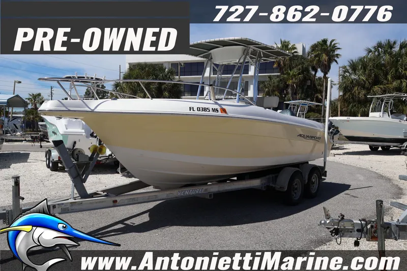 Slide: The Image of Pre-owned 2004 Aquasport 205 Osprey boat on trailer at Antonietti Marine. - 3