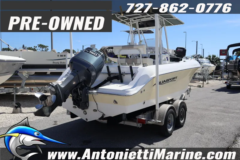Slide: The Image of Pre-owned 2004 Aquasport 205 Osprey boat with outboard motor on trailer. - 5