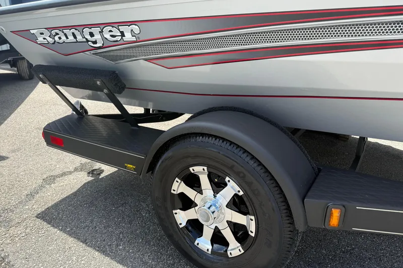 Slide: The Image of 2018 Ranger RT188 boat trailer with stylish wheel and sleek design. - 3