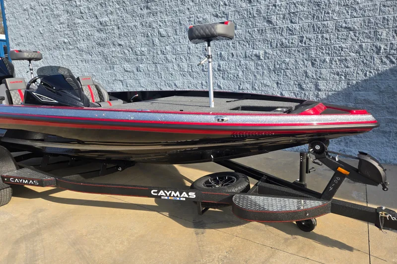 Slide: The Image of 2027 Caymas 201 Pro boat on trailer, side view. - 17