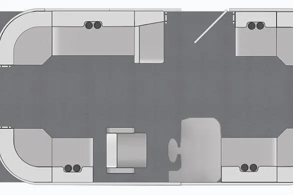 Slide: The Image of Layout of the 2026 Bentley Pontoons Bolt 203. - 9