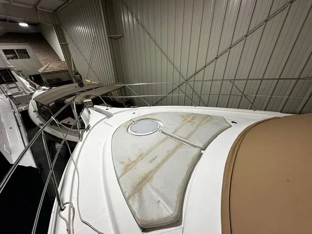 Slide: The Image of 2002 Silverton 39 Motor Yacht in indoor storage. - 18