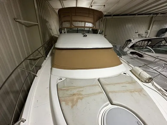 Slide: The Image of 2002 Silverton 39 Motor Yacht in storage facility - 20