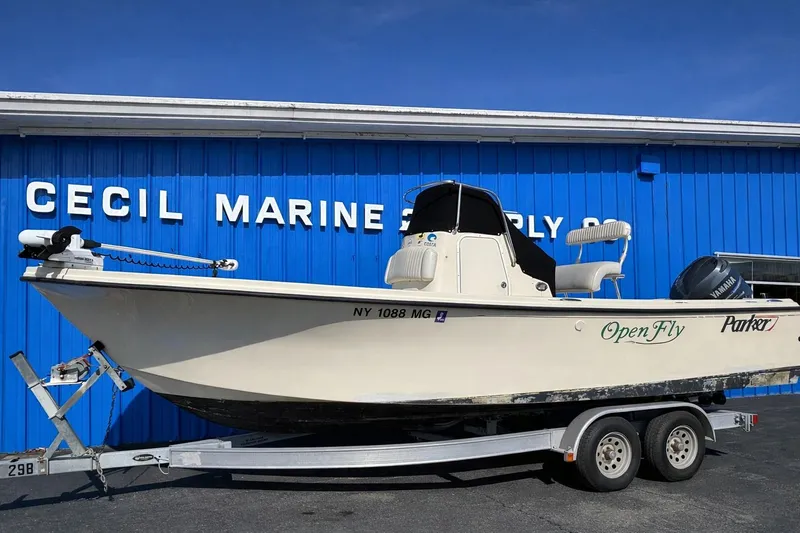 Slide: The Image of 2011 Parker 2300 Special Edition boat on trailer at Cecil Marine Supply. - 32